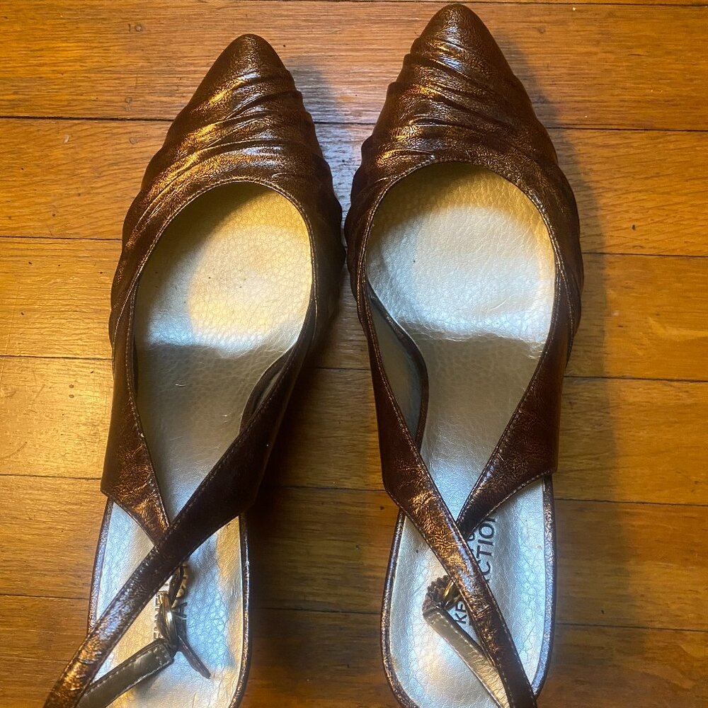 Kenneth Cole Reaction Kitten Heel Slingbacks size 10